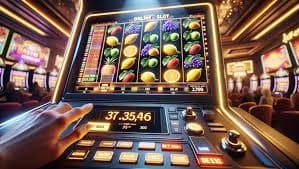 Antarmuka permainan slot Microgaming di aplikasi mobile totohk menampilkan Sweet Bonanza dengan grafis HD